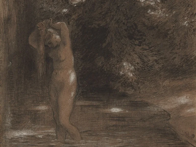 1833-Félix Bracquemond - Bagnante - Museo d'Arte di Cleveland